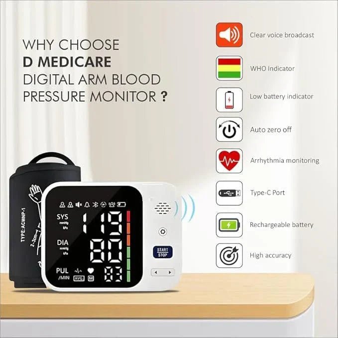 Digital Arm Blood Pressure Monitor - Mifha's Beauty