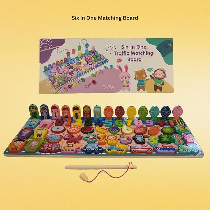 KidzLearn – 6 - in - 1 Traffic Matching & Counting Board - Mifha's Beauty
