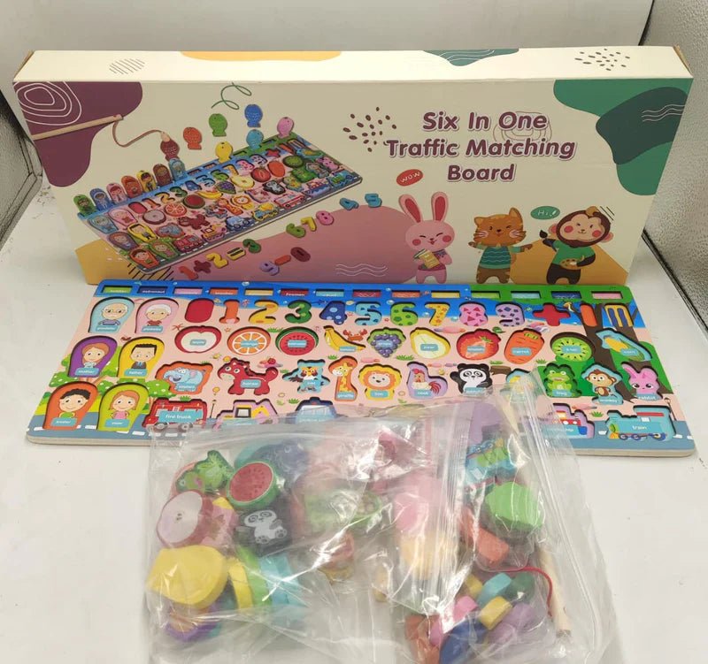 KidzLearn – 6 - in - 1 Traffic Matching & Counting Board - Mifha's Beauty
