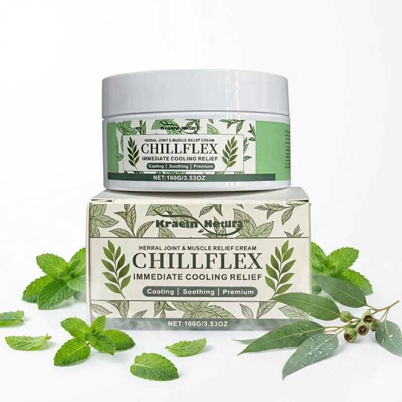 Kraam Natura – Chillflex Herbal Joint &amp; Muscle Relief Cream - Mifha's Beauty