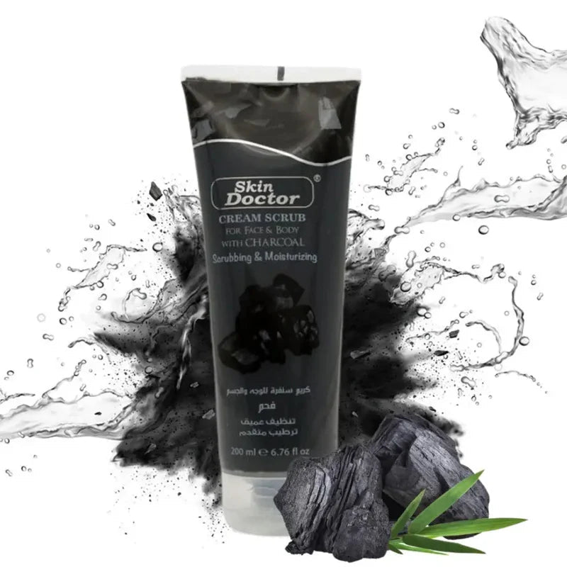 كريم تقشير سكين دوكتور بالفحم - Skin Doctor Charcoal Cream Scrub - Mifha's Beauty