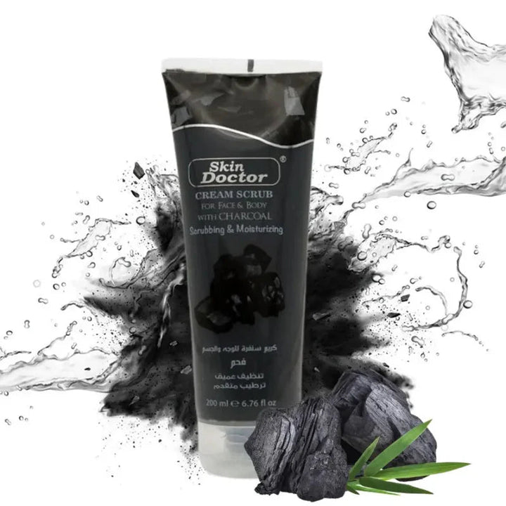 كريم تقشير سكين دوكتور بالفحم - Skin Doctor Charcoal Cream Scrub - Mifha's Beauty