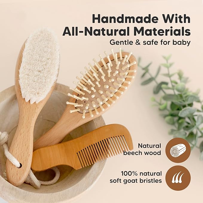 Rovco – Baby Comb & Brush Set - Mifha's Beauty