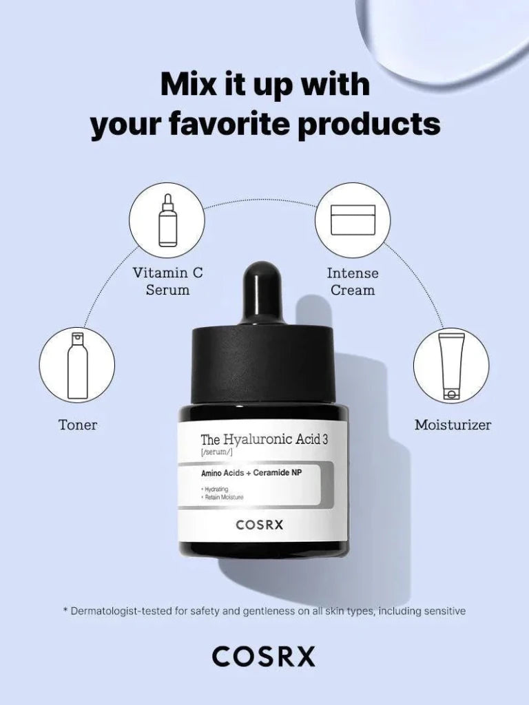 سيروم كوسرايكس حمض الهيالورونيك 3 - COSRX Hyaluronic Acid 3 Serum - Mifha's Beauty